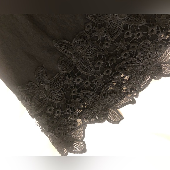 Lace Trim Pencil Skirt - Picture 3 of 3